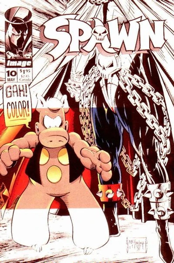 Real comic cover of Spawn #10 (1997)